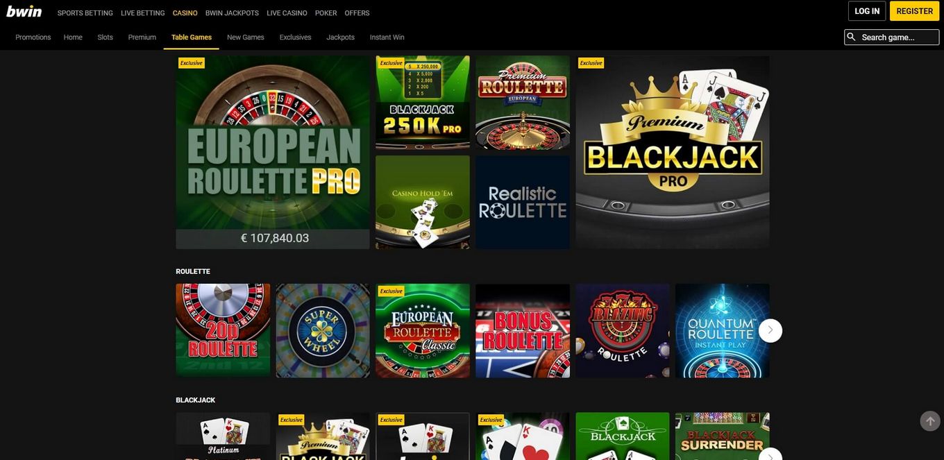 Allgemeine Informationen zum bwin Online Casino