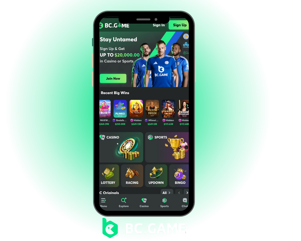 Betting on Sports in the BC.Game Application