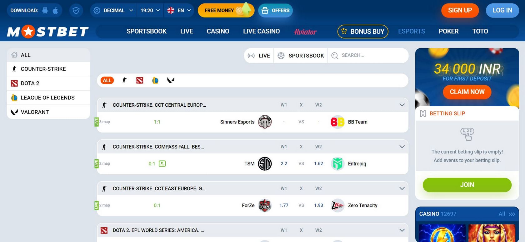 Mostbet em Portugal